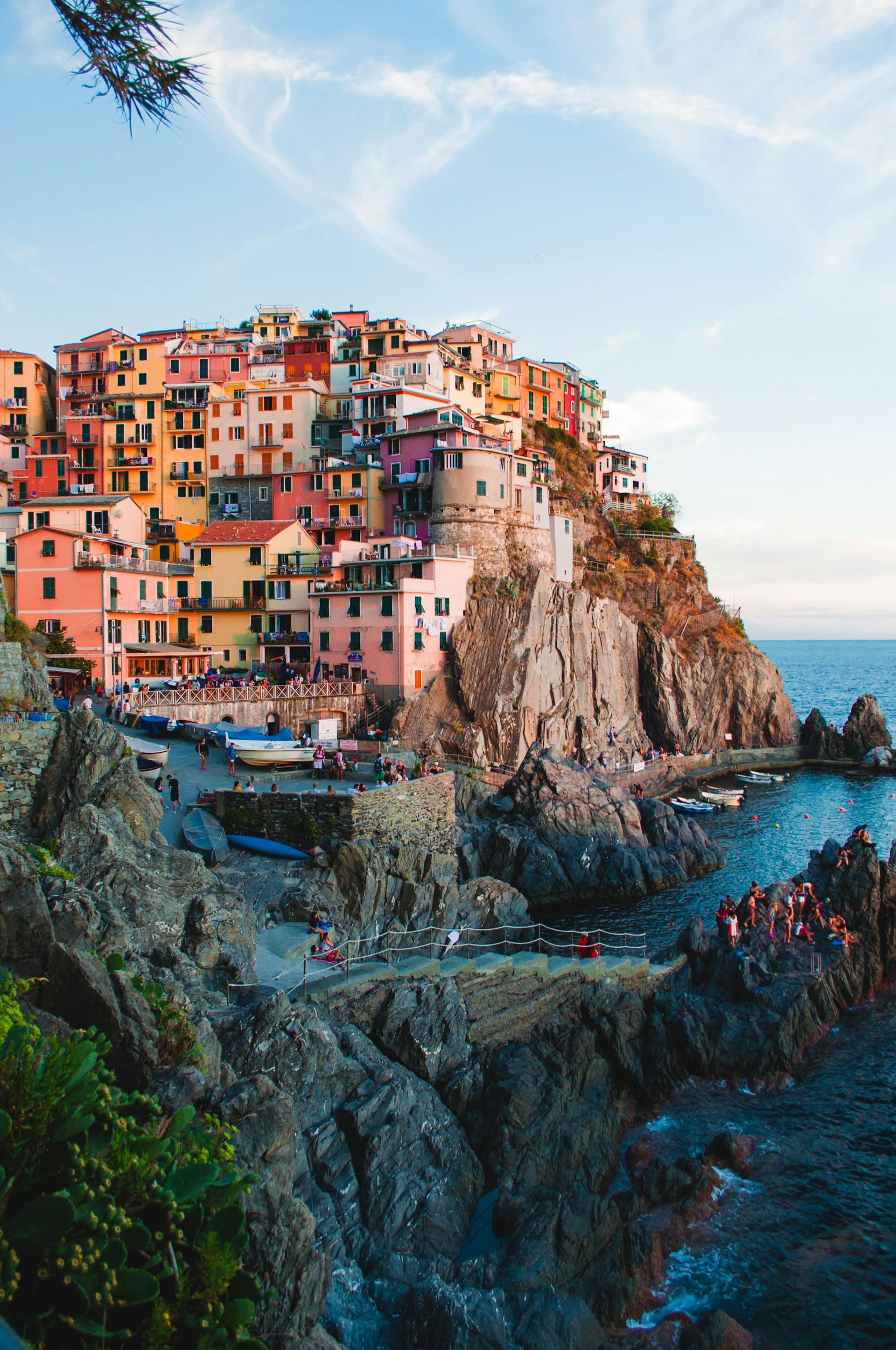 Coastal cliffside town